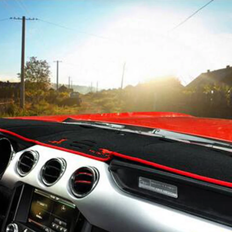 

Internal Dashboard Center Console Sun Protection Insulation Pad Interior Decoration Accessories for Ford Mustang 2015-2020