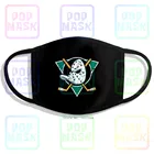 Хоккейная маска с надписью символа команды The Mighty, стирающаяся дышащая многоразовая маска с рисунком летучей мыши