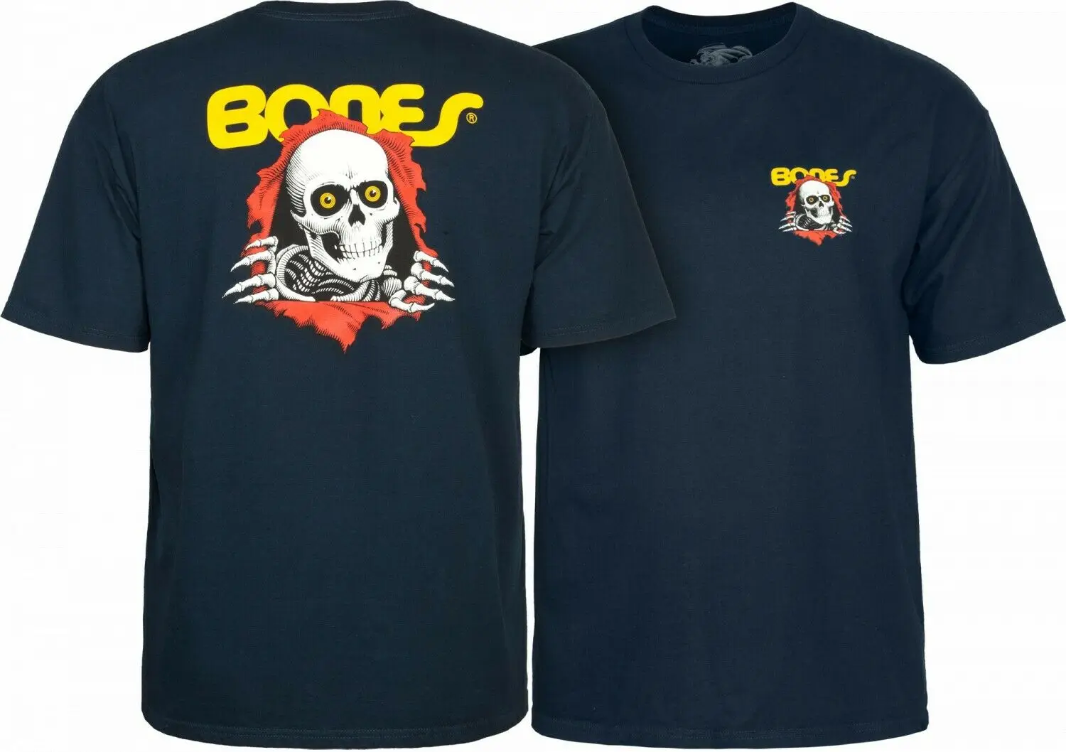 Костей рыхлитель Powell Peralta бригады футболка в морском стиле с черепом и катания на