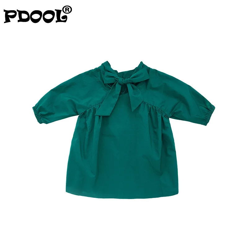 

Solid Color Girls Dresses 2021 Spring Children Long Sleeve Princess Dress For Girl Party Clothes Baby Tutu Clothing Baby Dress