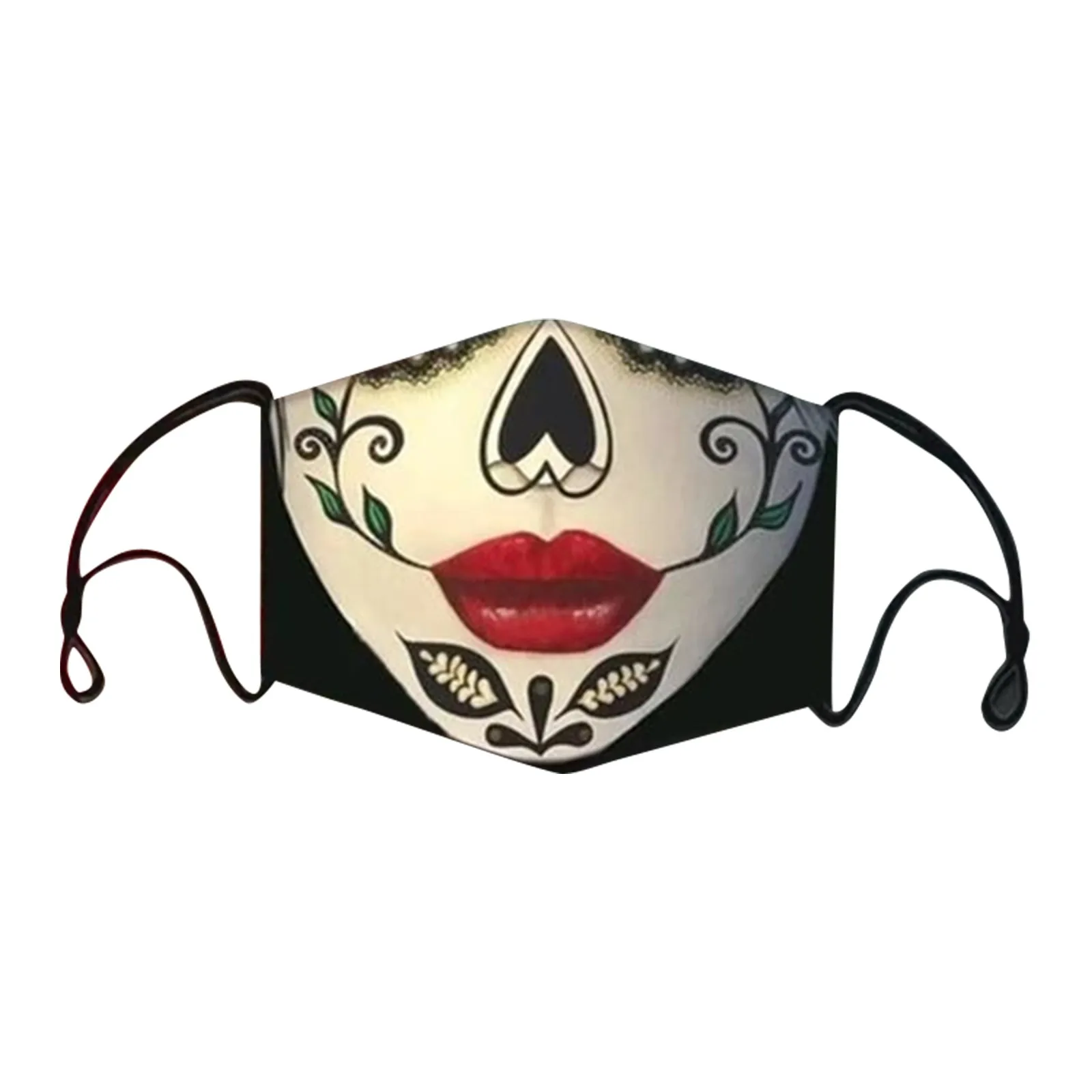 Halloween Horror Print Masks Reusable Mask Black Face Adult Cartoon Protection Protective Cosplay | Дом и сад