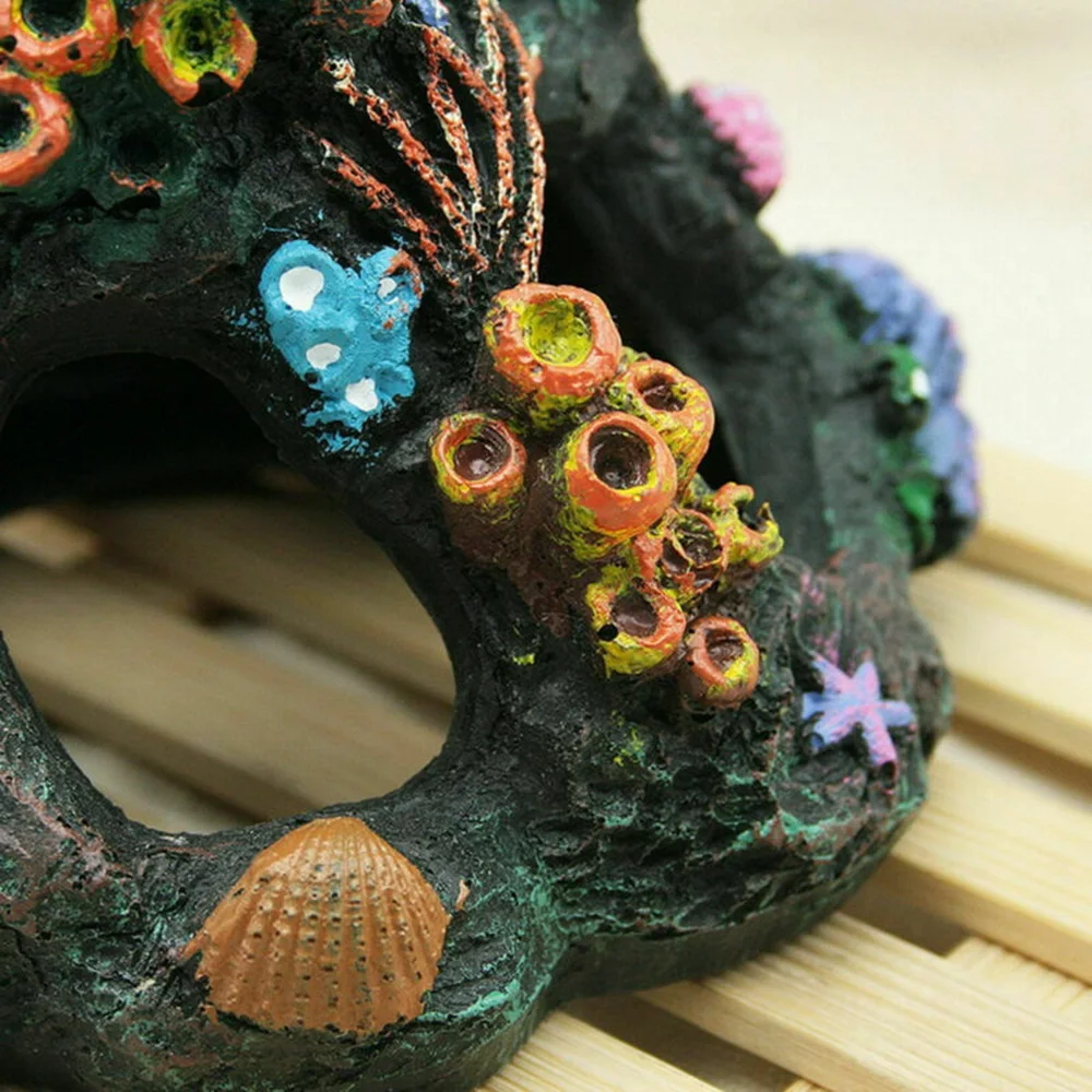 1 шт. аквариумный искусственный Коралл рок Смола установленный коралловый риф