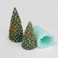 3d christmas tree pine candle silicone molds cake chocolate wax soap mould diy aromatherarpy household decoration craft tools