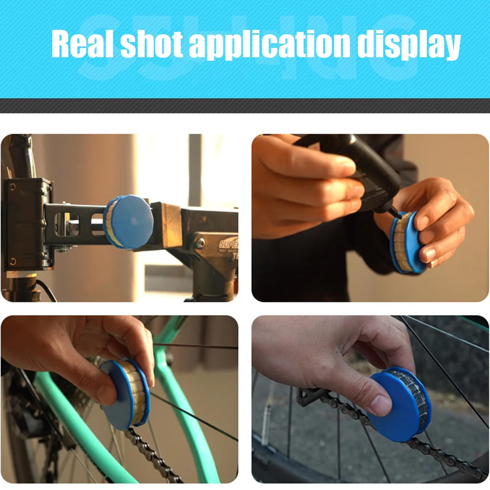 Защитное снаряжение велосипедная цепь масленка искусственная шерсть смазка