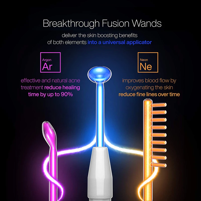 DARSONVAL Apparatus High Frequency Facial Machine Fusion Neon Argon Wands Remove Wrinkle Acne Face Massager Darsonval For Hair |