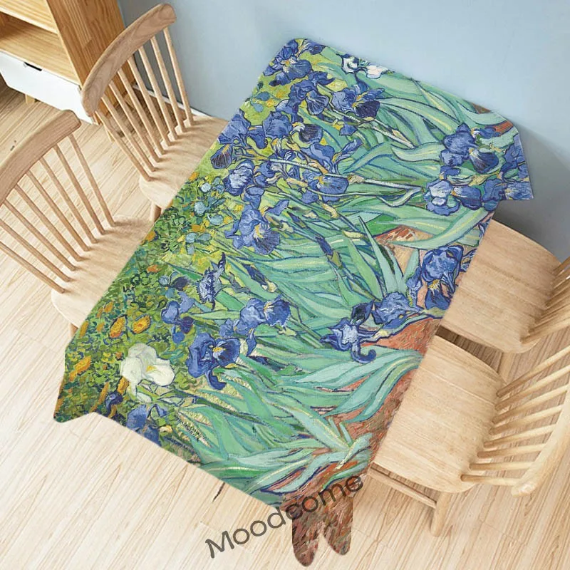 Картина маслом Ван Гога скатерть звездная ночь Подсолнух всемирно известное