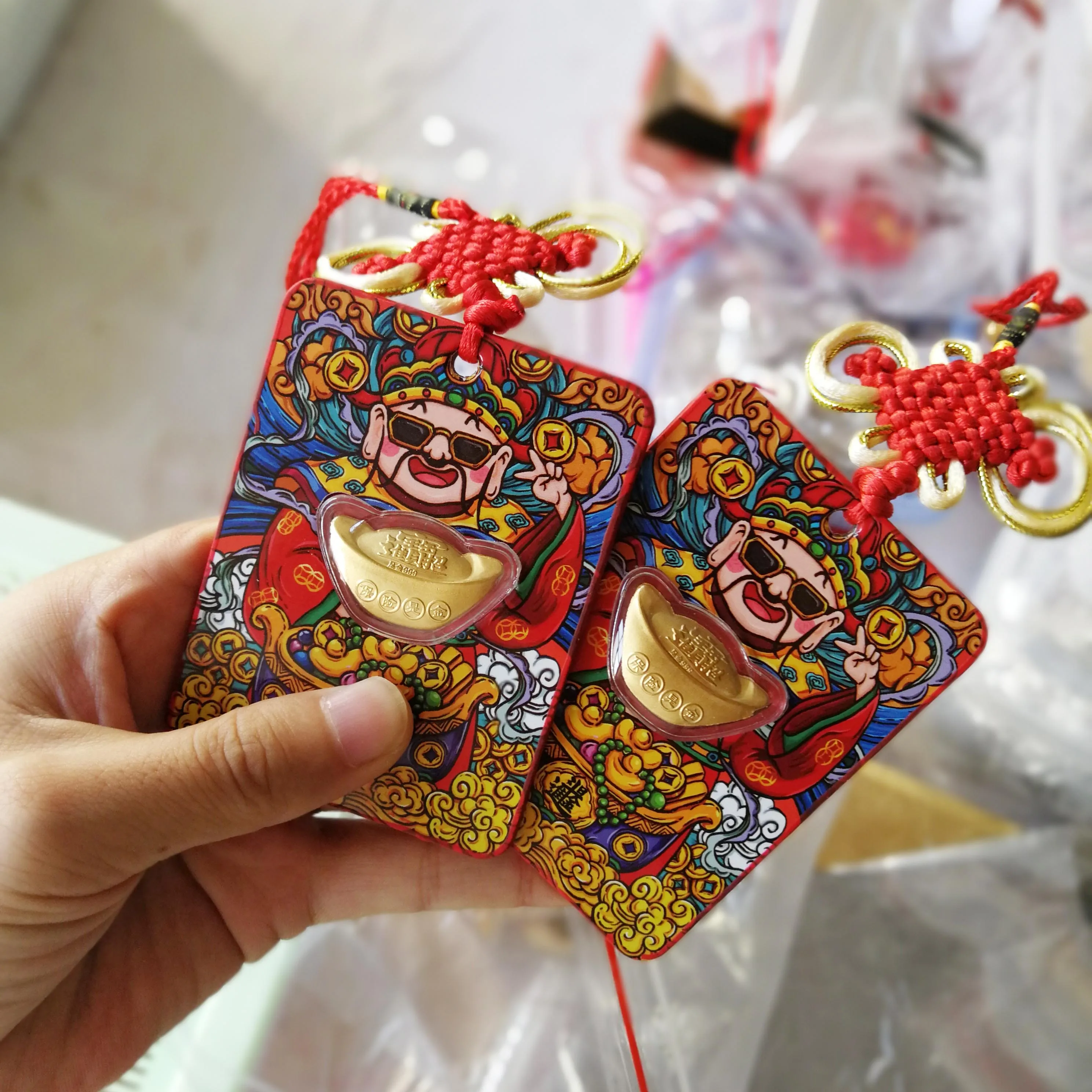 [Четырехугольный элемент Бог богатства] Новый год 2020 крыса кайюнь-хэ красный