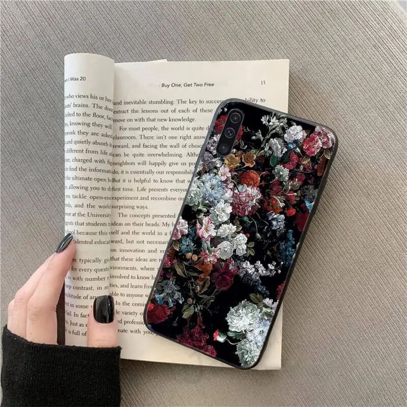 

Colorful flowers aesthetics pattern Phone Case For Samsung galaxy S 9 10 20 A 10 21 30 31 40 50 51 71 s note 20 j 4 2018 plus