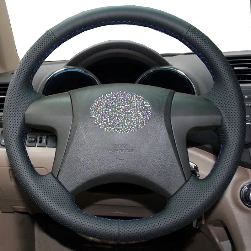 Чехлы на руль автомобиля для Toyota Camry 2009-2011 Fortuner 2015 Highlander 2009-2013 носимый чехол из