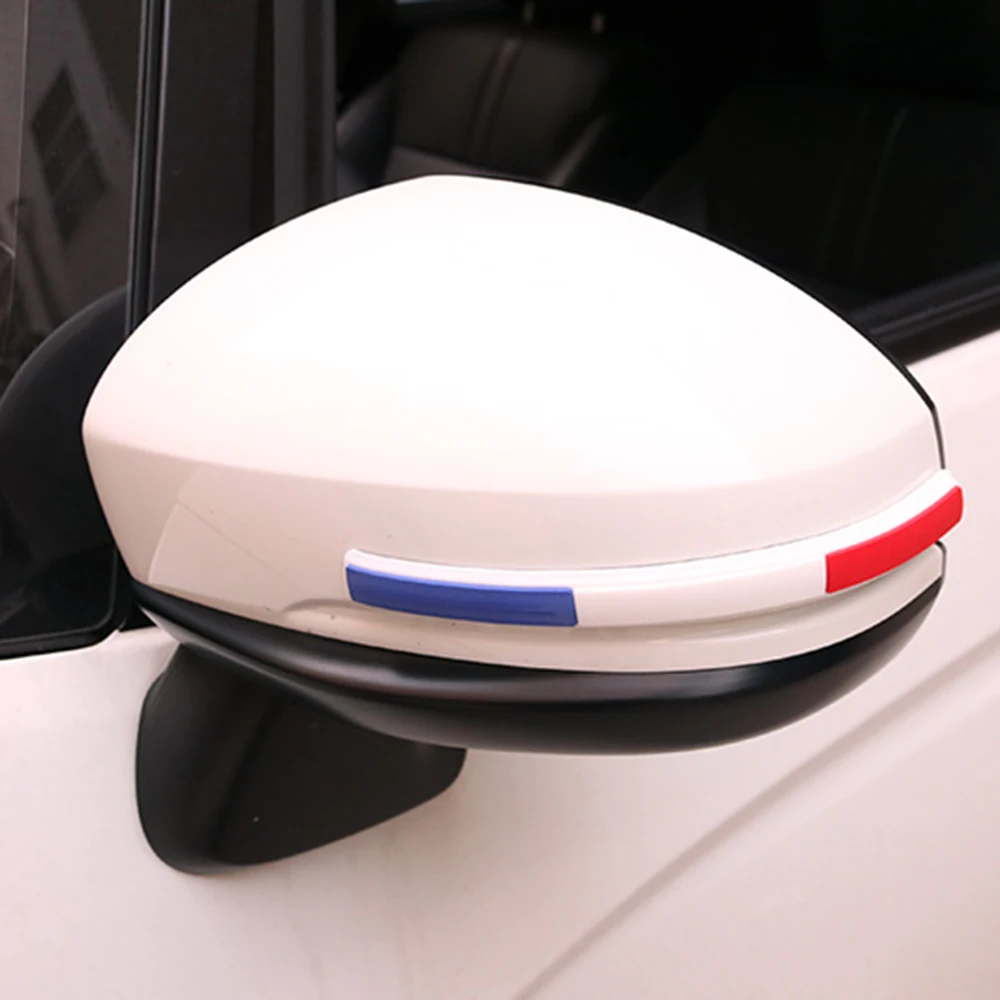 2 шт. защитные наклейки для зеркала заднего вида с флагом Германии и Франции |