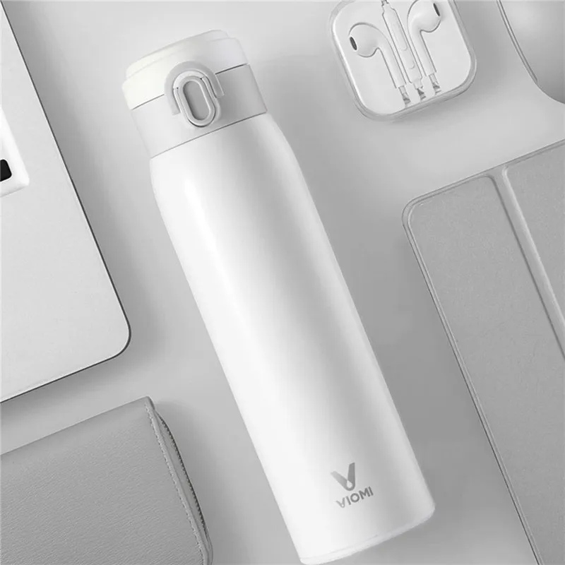 Xiaomi mi jia VIO mi вакуум из нержавеющей стали 24 часа колба вода «Умная» бутылка термос одной рукой