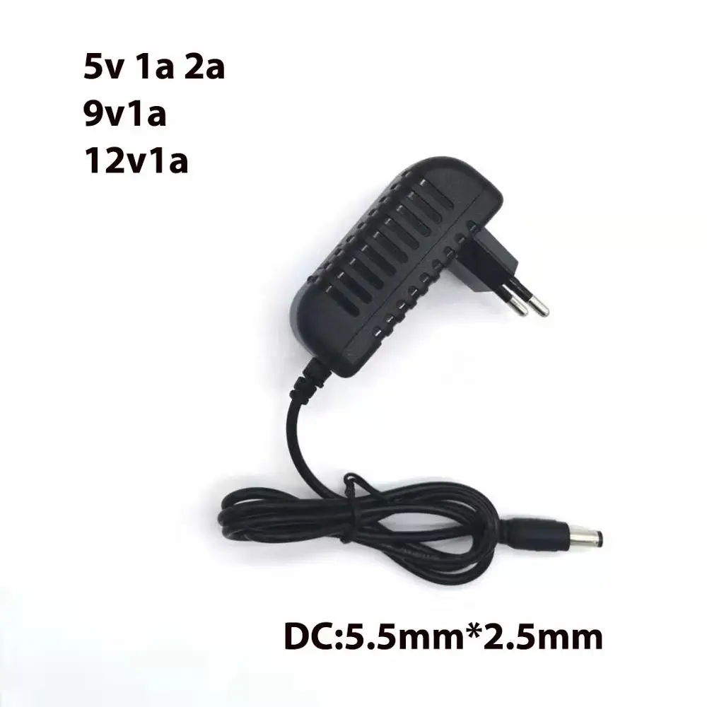 Универсальный адаптер питания для светодиодных лент 110 240 в перем. Тока 5 В 9 12 1 А 2