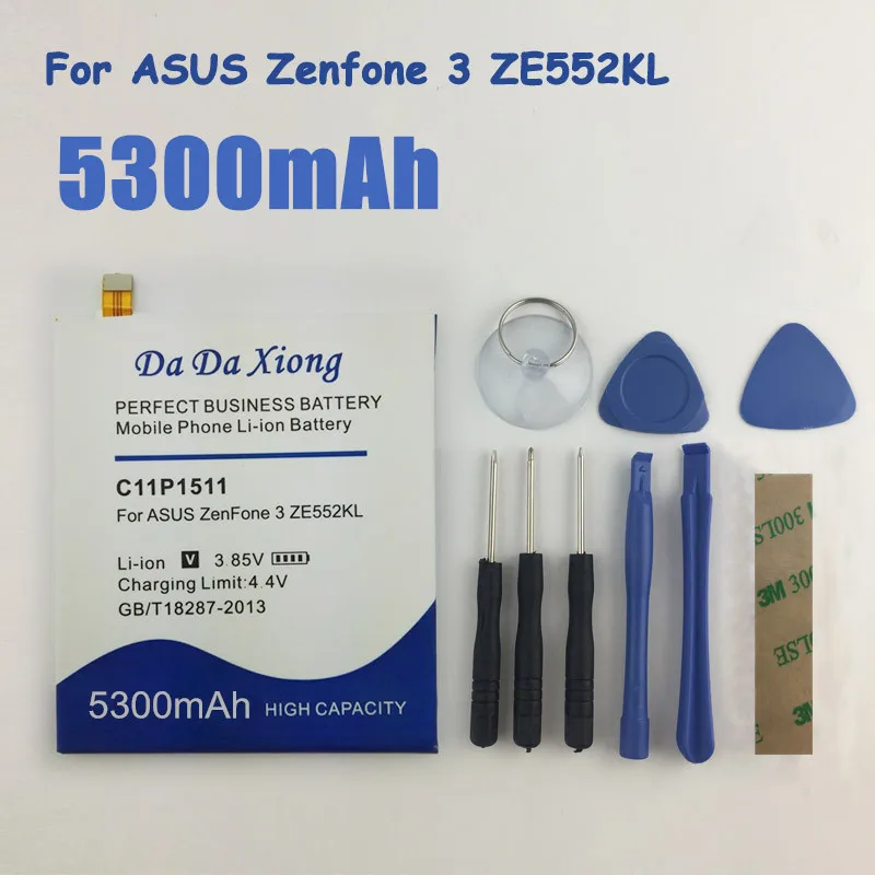 Аккумулятор C11P1511 5300 мАч для Asus ZenFone 3 ZenFone3 ze552kl z012da/e|battery for|4000mah batterybatteries batteries |