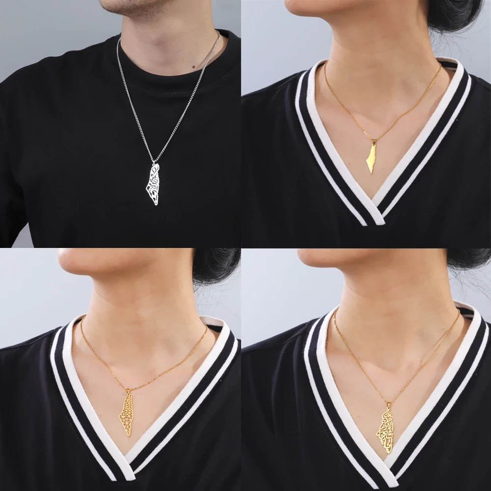 My Shape Ожерелье с подвеской в виде лампы Палестины для женщин и мужчин ожерелье из