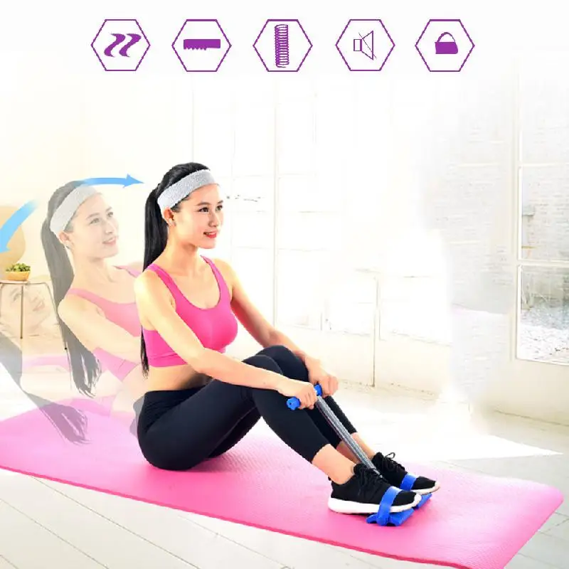 Эластичный тренажер-тренажер с пружинным шнуром для ног тренажер живота и