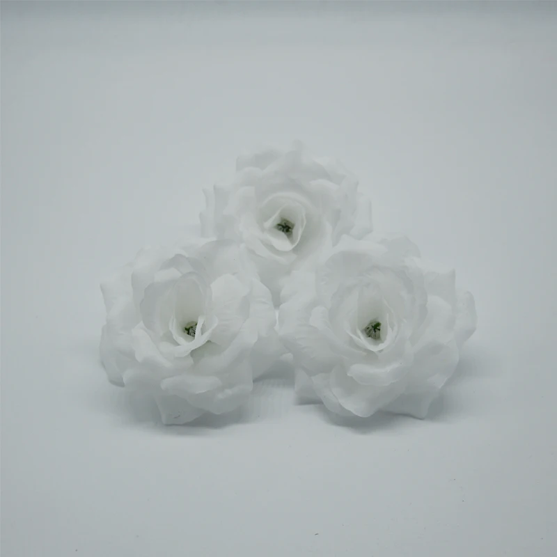 

Yoshiko 10pcs 10CM Artificial Roses Flower Head Wedding Flower Wall Decoration Fake Flowers DIY Rose Bear flores artificiales