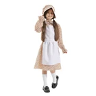 Винтажный костюм Snailify в викторианском стиле, для пионерских девушек, сельская горничная, Цветочное платье для косплея, детское рождественское платье на Хэллоуин