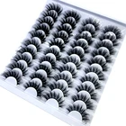 20 пар, натуральные длинные объемные искусственные норковые ресницы ручной работы, объемные мягкие норковые ресницы, накладные ресницы