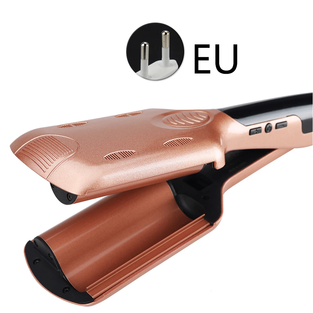 

Straightener Multi-Switching Heat Resistant Curling Irons Wand Wet Dry Hair Wave Three Tube LCD Screen Ceramic Easy Operate