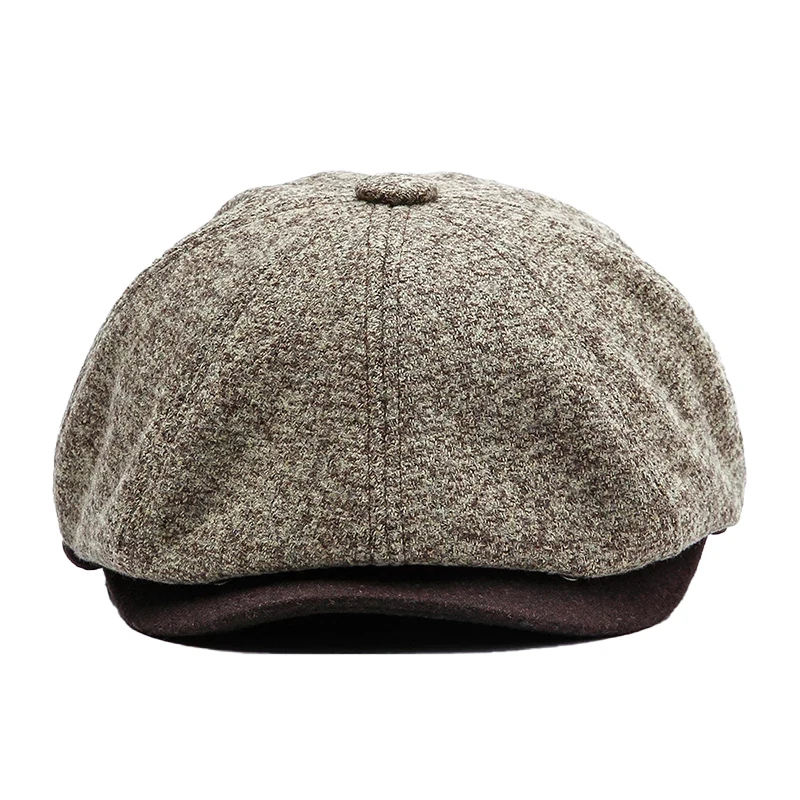 

Men beret vintage Herringbone Gatsby Tweed peaky blinders hat Newsboy Beret Autumn Winter Flat Peaked Beret Hats Boina BLM278
