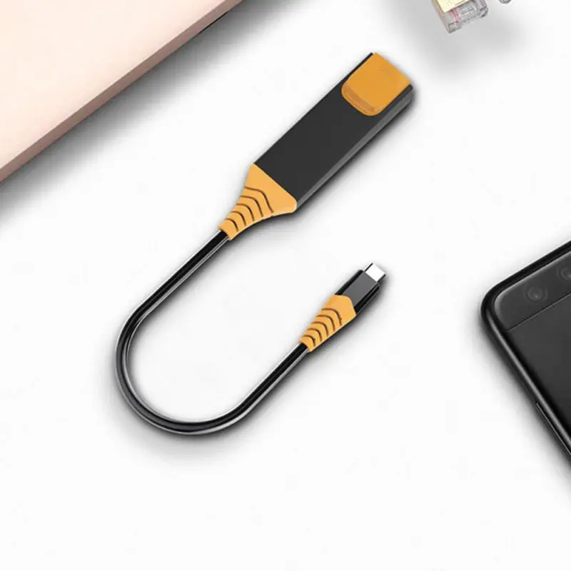 Горячий USB C к 1 Гбит/с Ethernet адаптер Thunderbolt 3/Type-C RJ45 Gigabit LAN Сетевой кабель для MacBook Pro