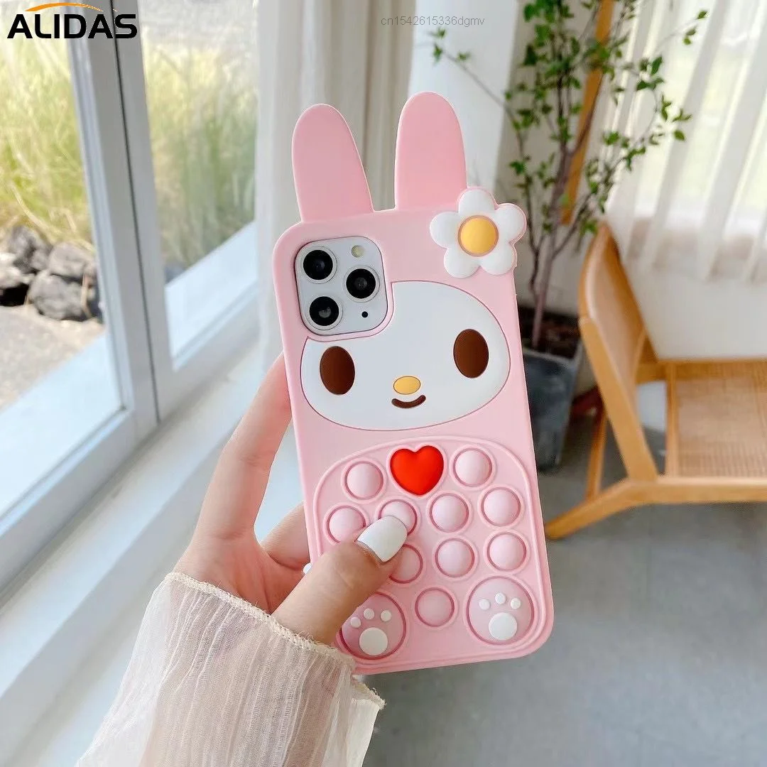 Kawaii Sanrio Y2k My Melody Phone Case For IPhone 12 Pro Max 11 X XS XR XSMAX SE2020 8 8Plus 7 7Plus 6 6S Plus Silicone Cover