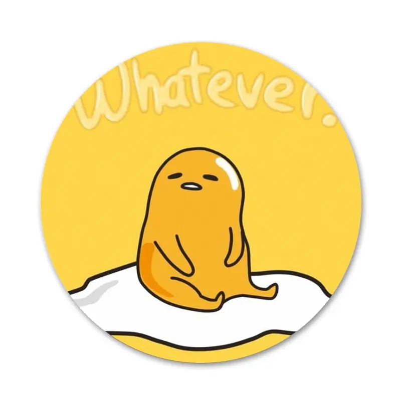 58 мм милый мультяшный значок яйцо пашот брошь заколка аксессуары для одежды