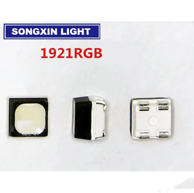 1000 шт 1921 RGB мощность Топ 2020 2121 SMD SMT PLCC 2 светодиодный общий анод красный зеленый