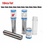 1 мм, 2 мм, 3 мм, 4 мм, 5 мм, 6 мм, 7 мм, 8 мм, 9 мм, 10 мм Диапазон 10 шт. прецизионная Шпилька, гладкий Калибр отверстий