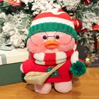 Рождественская плюшевая игрушка Lalafanfan с изображением милой утки для кафе, мягкие плюшевые куклы с изображением животных, Подушка-плюшевая, подарок для детей на день рождения