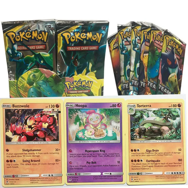 Игровая коллекция карт pokemon английская карта Детская карточная игра Боевая