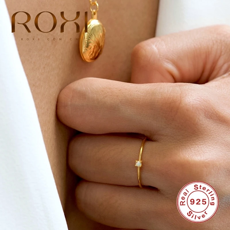 Модные обручальные кольца ROXI из стерлингового серебра 925 пробы с