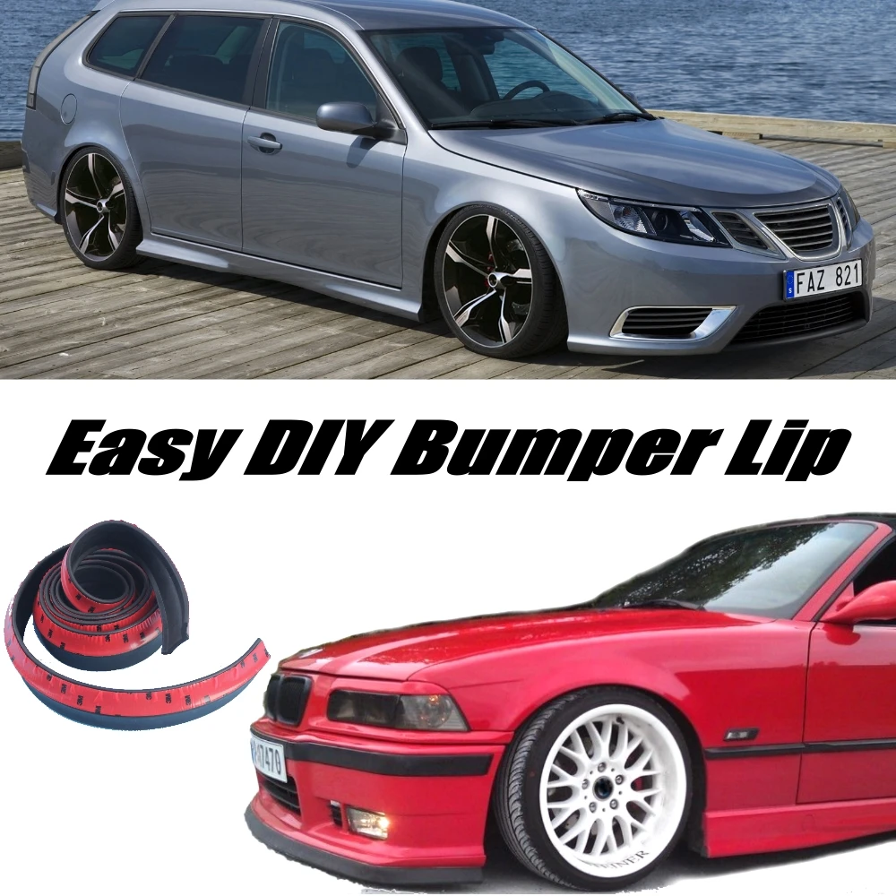 Дефлектор губ бампера для Saab 9 3 93 Aero Turbo X передний спойлер сплиттер юбка тюнинга