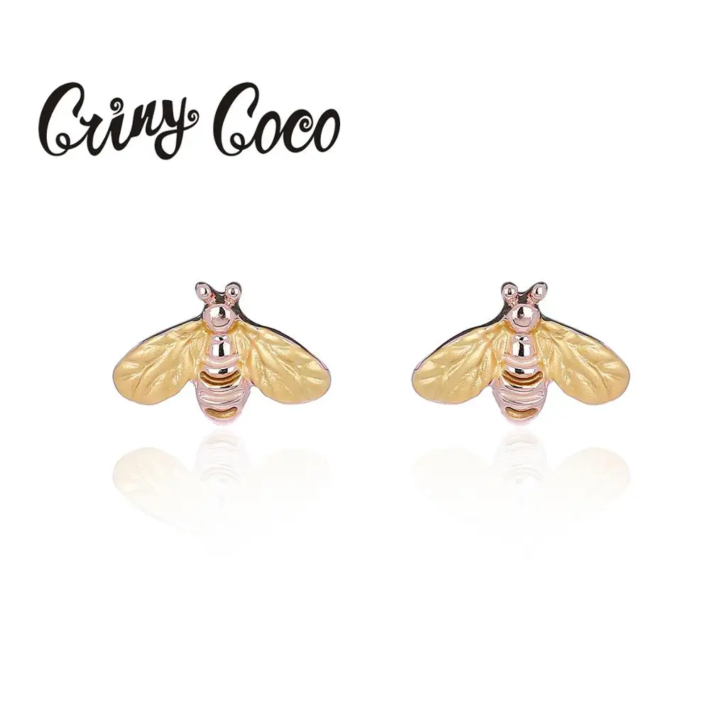 Винтажные серьги в виде пчелы золотого цвета новые женские Eelgant дизайнерские