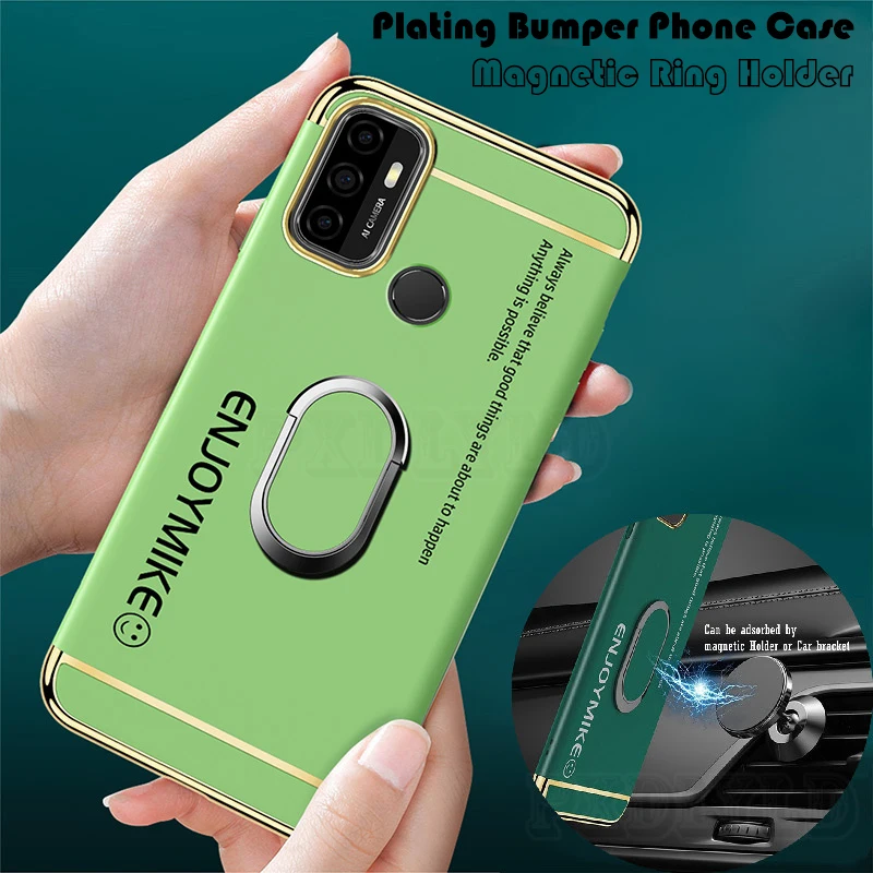 Покрытие бампер чехол для OPPO A53 2020 A53S A31 A12 A9 A5 A7 AX7 A5S A3S Realme X2 XT 7 5G жесткий защитную