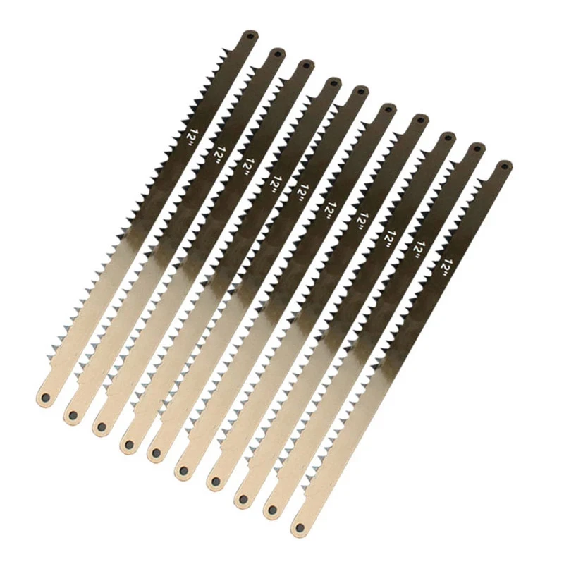 

10PCS 12" Hacksaw Replacement Blades 4TPI for Cutting Wood