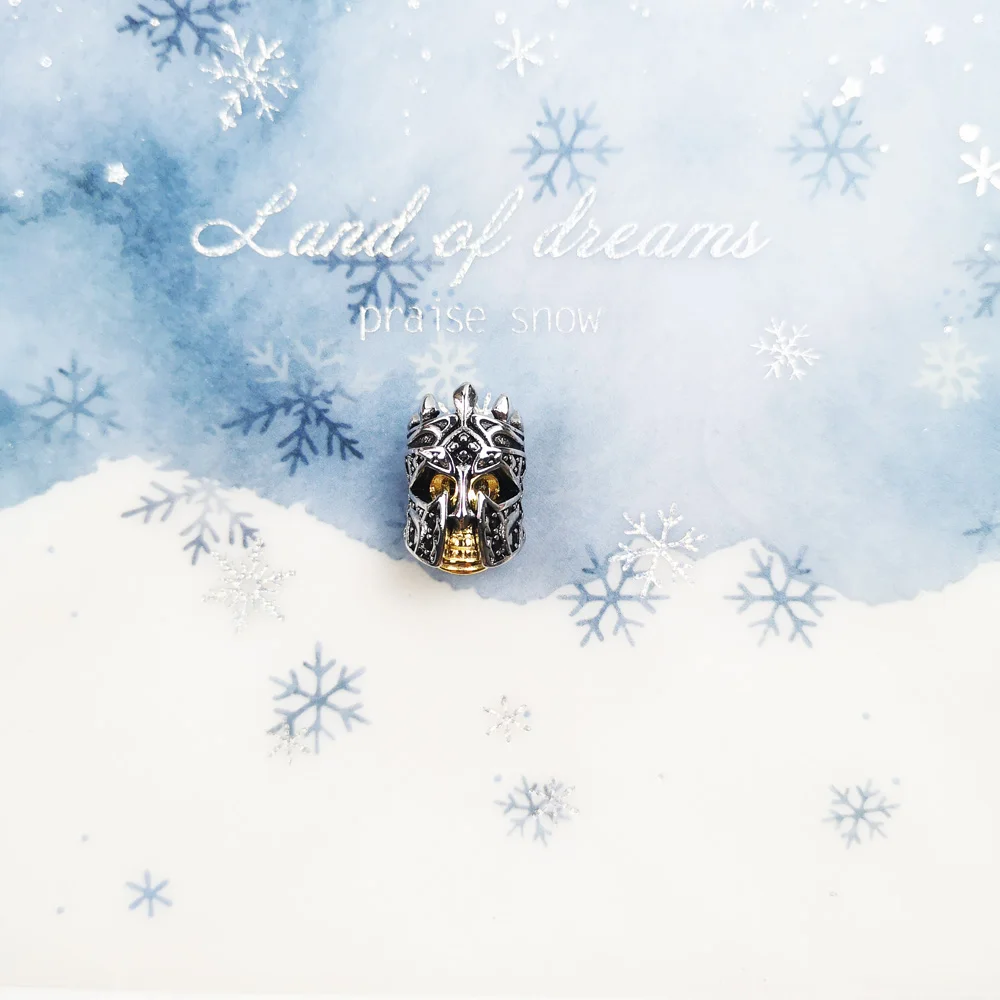 Бусины Череп рыцарь браслеты из стерлингового серебра 925 пробы 2021 новые летние