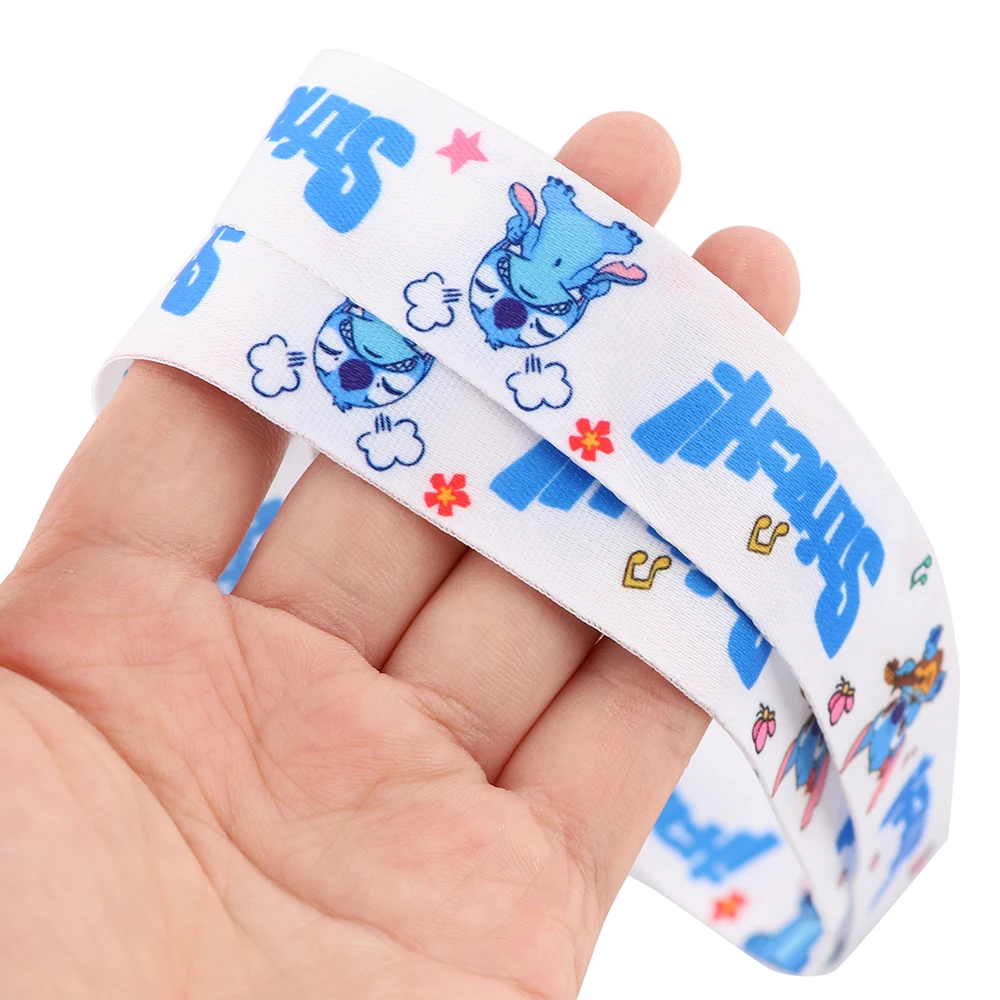 YQ367 мультяшный шнурок синий белый для телефона веревка ключей удостоверения