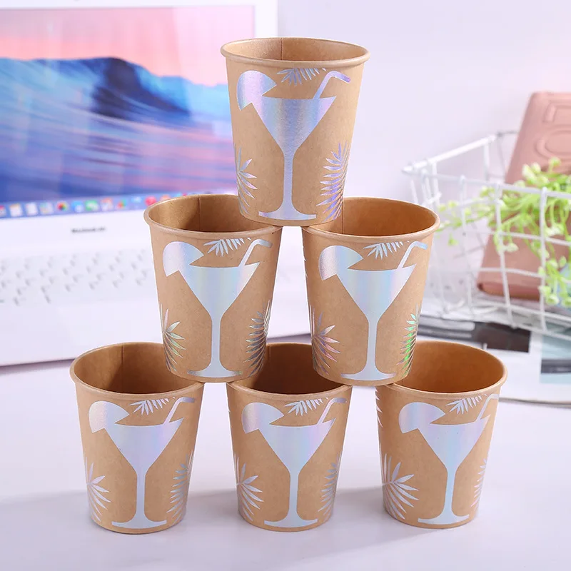 

10 pieces/batch of gilded paper cups disposable party supplies for wedding decoration and birthday party decorations kids
