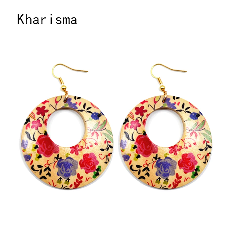 KHARISMA этнические африканские индийские богемные круглые полые натуральные