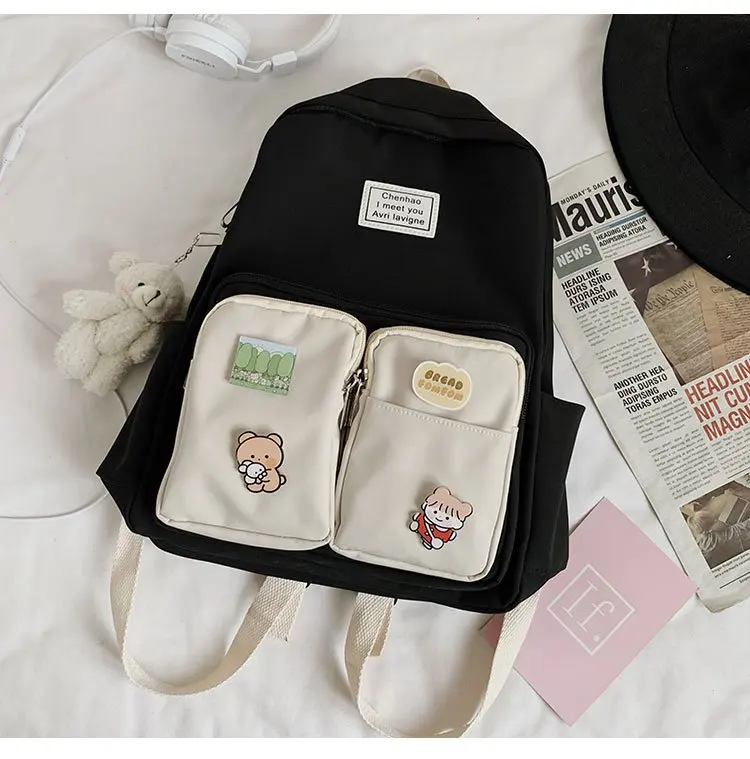 

Women School Backpacks for Teenage Girls 2020 New Fashion Female Shoulder Bags Students Laptop Travel Backpack Large Capacity