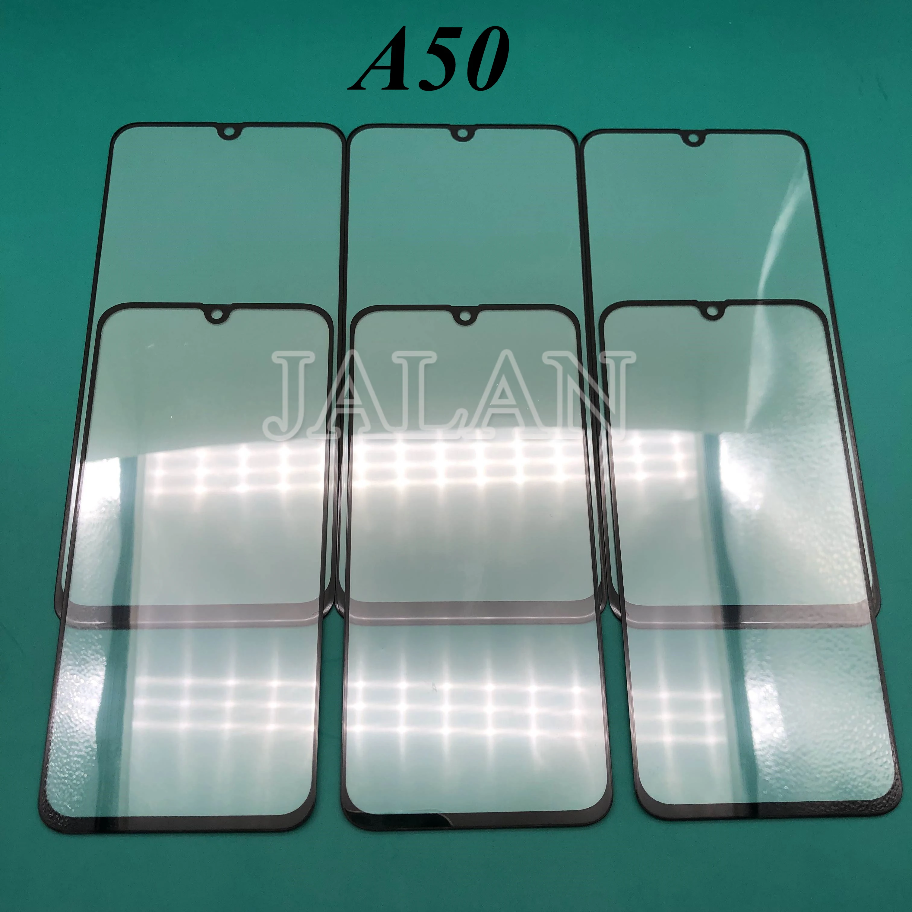 JALAN 5 шт. переднее стекло+ oca для samsung Galaxy A10 A20 A30 A50/A40/A60/A70/A80 ЖК-дисплей сенсорный поврежденное стекло Ремонт Замена