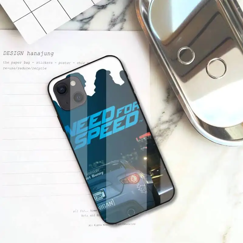 RUICHI Racing Game NFS car Phone Case For iPhone 12 Mini 11 Pro XS Max X XR 7 8 Plus Glass Shell | Мобильные телефоны и