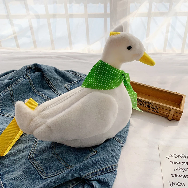 Girls Bag Doll Duck Plush Purse Messenger Handbag Animals Crossbody Shoulder |