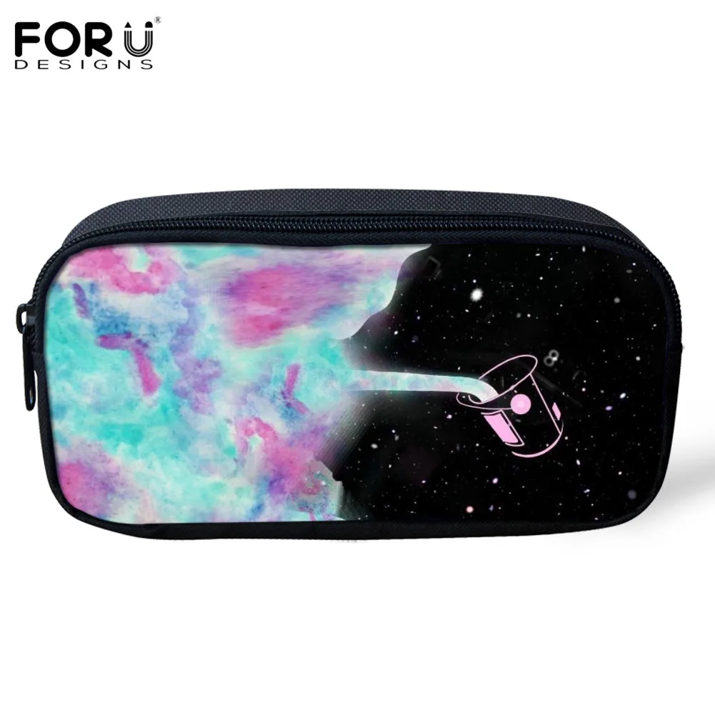 FORUDESIGN/Outerspace Прохладный Млечного Пути Картины для дети молния карандаш Чехол для мальчиков Школьные Рюкзаки Большая Ёмкость ручка сумка для хранения коробок - Цвет: 3