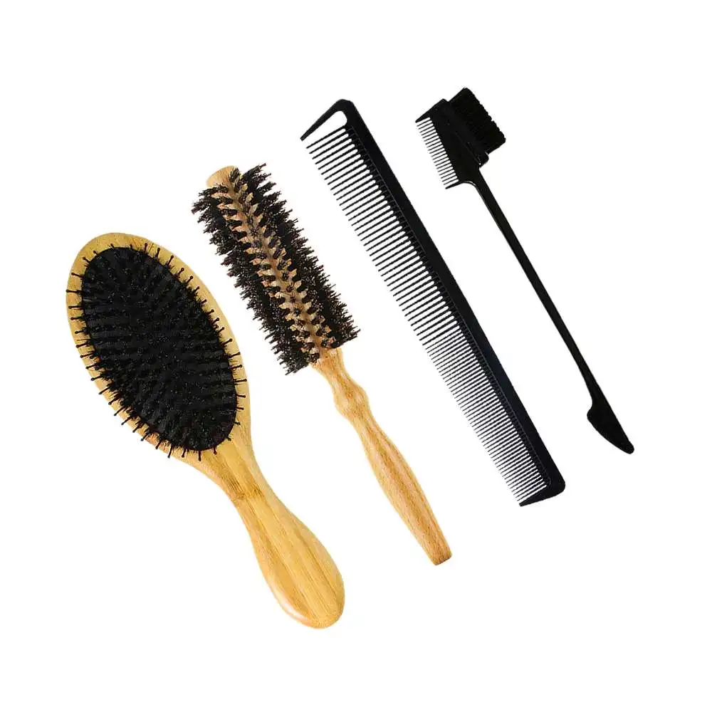 

Beech Bladder Comb Rolling Comb Wooden Comb Hair Comb Set Scalp Paddle Brush Beech Wooden Handle Hair Brush Styling Tool