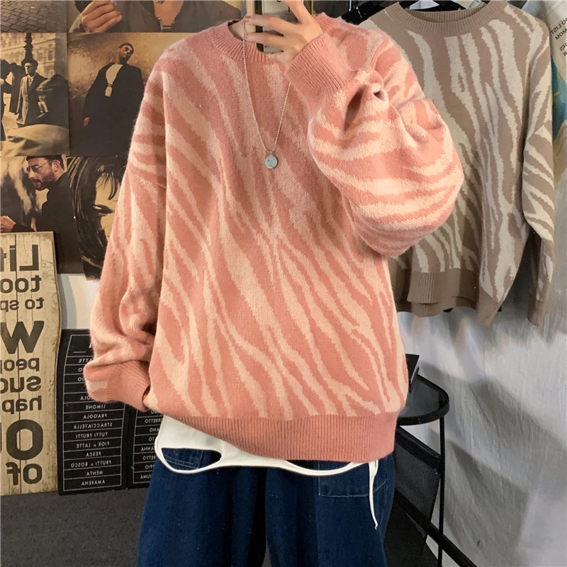 Zebra Sweater Winter Woman Jerseys Korean Fashion  Knitted Ugly Christmas Fairy Grunge Sweater Urban Guangzhou Women's Clothes