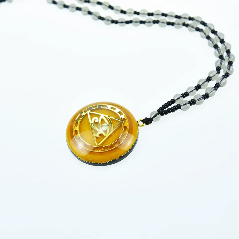 Оган кулон Horus глаз все телефонные карты глаза Orgonite энергии камень реики Чакра