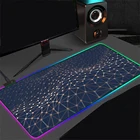 Сетевой RGB-коврик для мыши с подсветкой, декоративные аксессуары для настольных геймеров XXL, для компьютерных игр