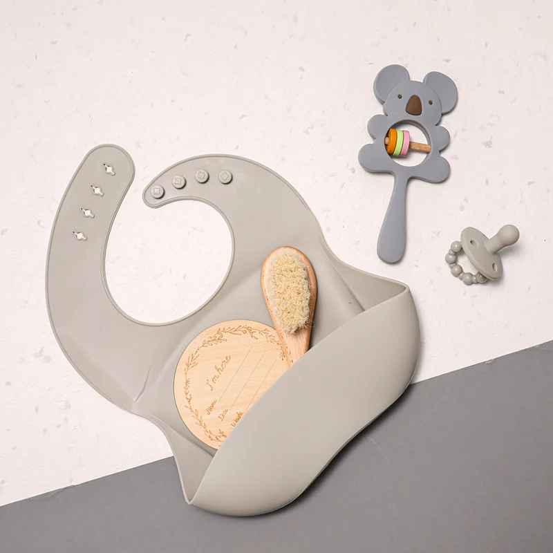 Детская погремушка 5 шт./компл. силиконовая ручная детский нагрудник без BPA